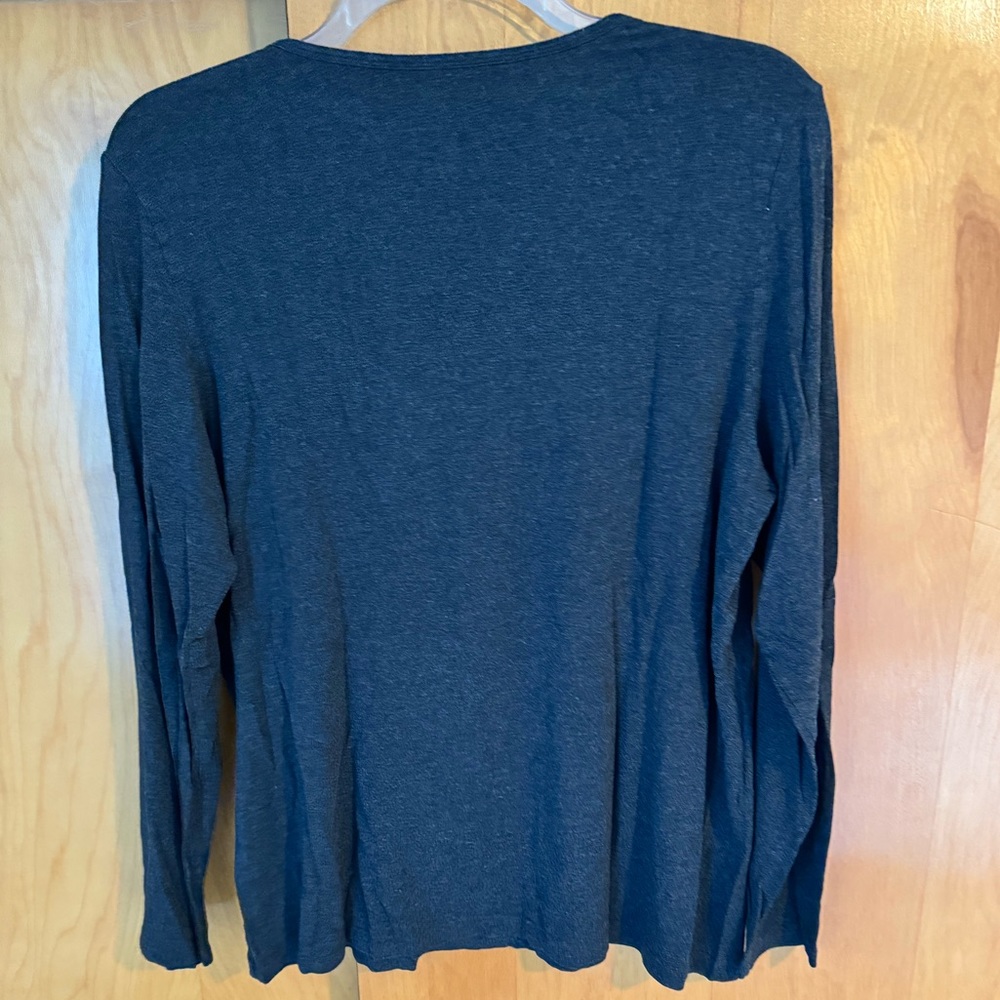 Lord & Taylor Iconic Fit Coupe Emblematique Shirt - Gray - Size 2X - Picture 4 of 4
